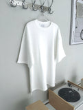 Brushed Layered Short Sleeve Plain Tee