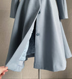 Seria Collar Wool Flare Long Coat