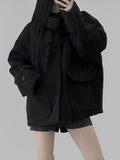 (20% Wool) Leon padded half coat