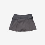 CL Belt Pleated Skirt
