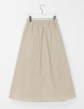 Hioni Banding Pocket Padded Long Skirt