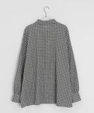 [unisex] Tail Overfit Pocket Check Shirt