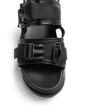 Lou Two Buckle Strap Whole Heel Sandal
