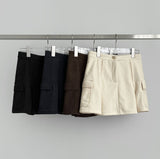 Corduroy Fleece Brushed A-line Pleated Winter Pants Skirt