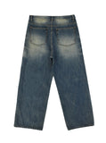 Cambe Washing Wide Denim Pants