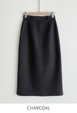 Belize Wool H-line Long Skirt