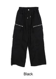 Elden diagonal zipper cargo pants