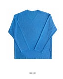 Crema linen V-neck knit