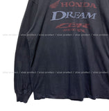 (UNISEX) Honda Washed Printing Long Sleeve