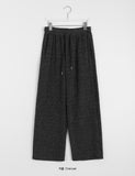 [unisex] Asoko banding ribbed wide pants