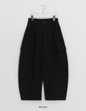 Bemolt Cotton Banding Cargo Balloon Wide Pants