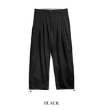 Double three-pin tuck balloon slacks