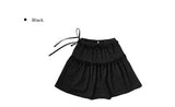 Loseo Dot Lace Banding Midi Skirt