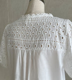 [Two Piece] Hueri Punching Blouse Long Skirt