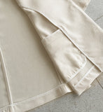 Leju No Collar Tweed Short Sleeve Short Jacket