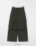 [unisex] Lentico Banding String Padding Wide Cargo Pants