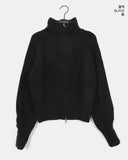 Eton Pintuck Warmer Two Way Polar Knit Zip-up