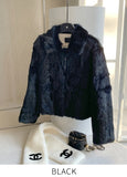 [Real Rabbit] Kerot Collar Short Fur Jacket