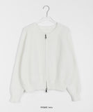 Orne Two-Way Crop Knit Zip-Up