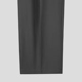 Coz pin tuck half banding wide slacks
