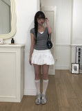 Juri Ribbon Pumpkin Balloon Mini Skirt