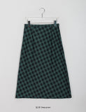 Rotina Check Long Skirt