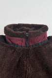Retro deep pile fleece jacket