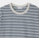 Kelly Stripe Color Matching Short Sleeve T-shirt