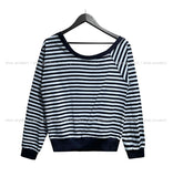 Kelly Unbalance Off Stripe Long Sleeve