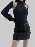 Nemon Two-Tone Bolero Turtleneck Set