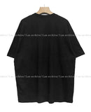 Flowing Lettering Printing Short Sleeve T-shirt