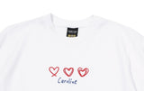 Caroline Chain Embroidered Crop Short Sleeve Tee