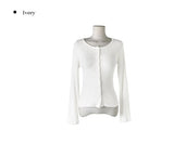 Kable Slim Button Round Cardigan