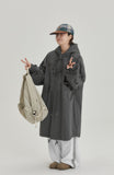 [BAONHAUS] Rubein Over Hood Long Field Jacket