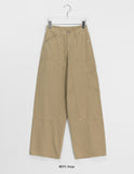 Elini Carpenter Cotton Back Banding Wide Pants