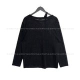 Summer see-through belted overfit knit