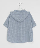 Meters Summer Check Hood Short Sleeve Shirt