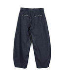 Foreign studded herringbone pants