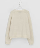 Beshos Pom Pom Round Knit Cardigan
