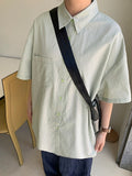 [BAONHAUS] Minep Linen Over Short Sleeve Shirt
