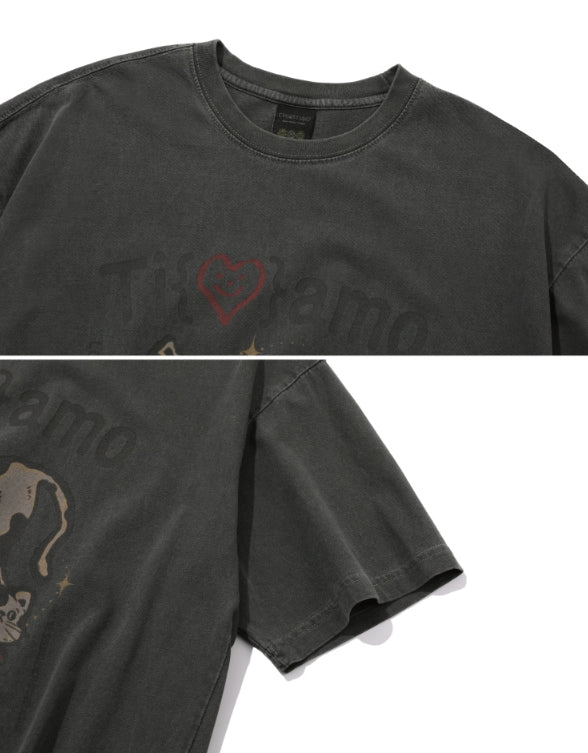 【CPGN STUDIO】24SS★ Tiamo Lovely Pigment Short Sleeve Tee CPGN STUDIO (コンパーニョ) - ティアモラブリーピグメント半袖T