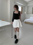 Pind Ribbon Balloon Pumpkin Mini Skirt