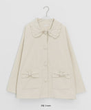 Rempa Corduroy Ribbon Collar Jacket