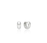 Champagne Full Moon Silver Grip One-Touch Earrings S