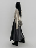 10% wool) Cita Pleated Long Skirt