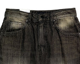 Miya Black Blue Wash Denim Wide Pants