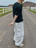 Silver Gray Balloon Pants