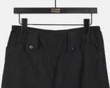 Hilpa Silver Point Nylon Pintuck Wide Two-Way Pants