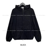 Toto Fleece String Two-Way Hooded Zip-Up