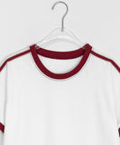 Endley Track Lace Ringer Short Sleeve Tee